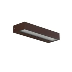 Qazqa wandlamp hannah bruin geïntegreerde led
