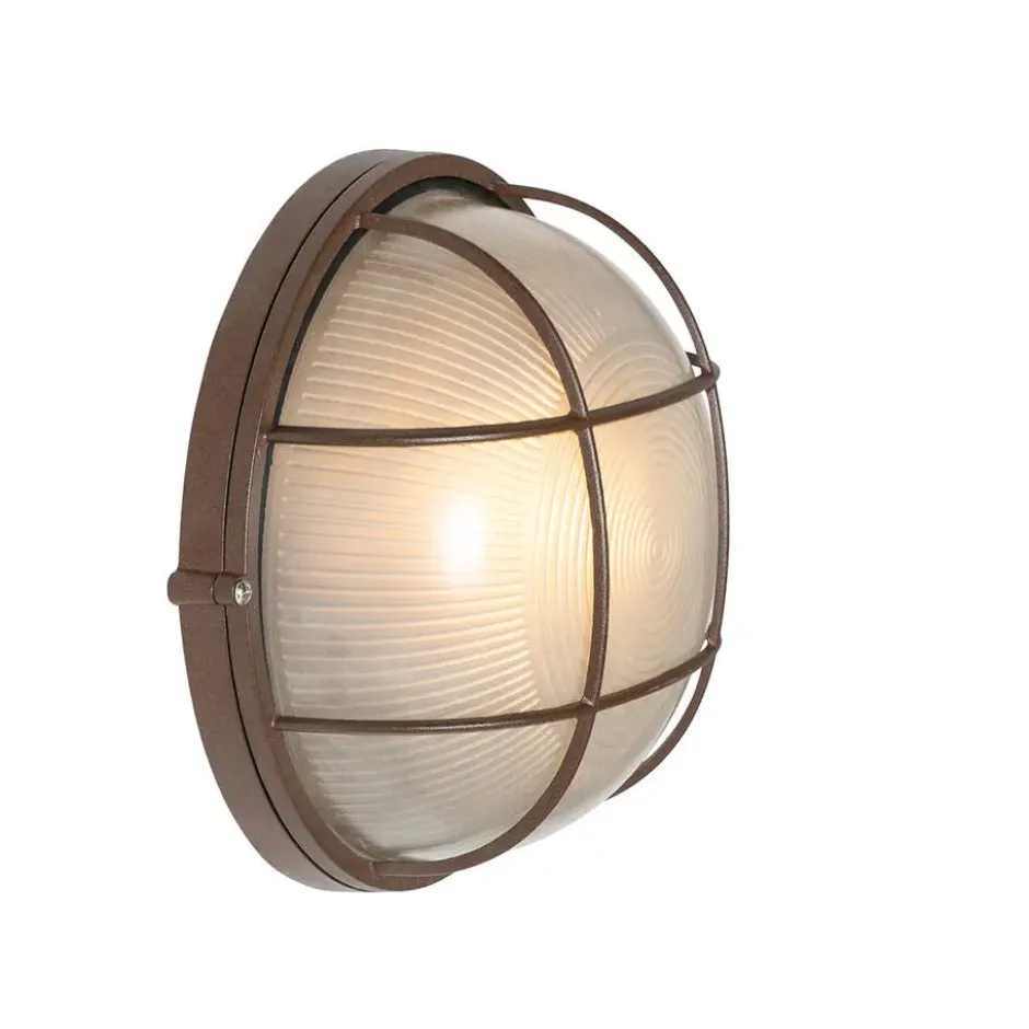 Qazqa wandlamp hanneke bruin e27