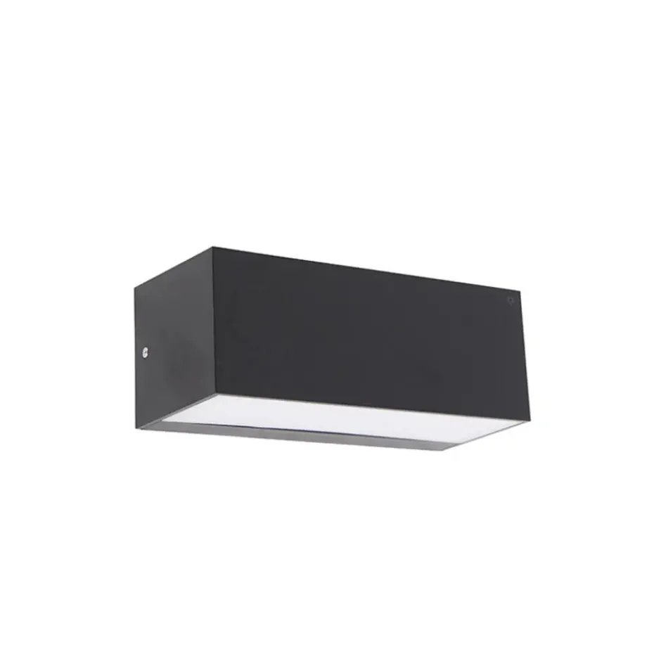 Qazqa wandlamp houks zwart e27