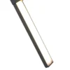 Qazqa wandlamp jamal zwart geïntegreerde led