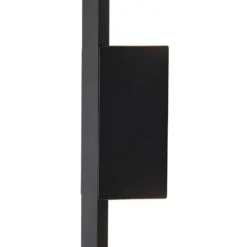 Qazqa wandlamp jamal zwart geïntegreerde led