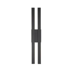 Qazqa wandlamp jamal zwart geïntegreerde led