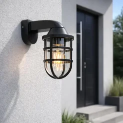 Qazqa wandlamp joeri zwart e27