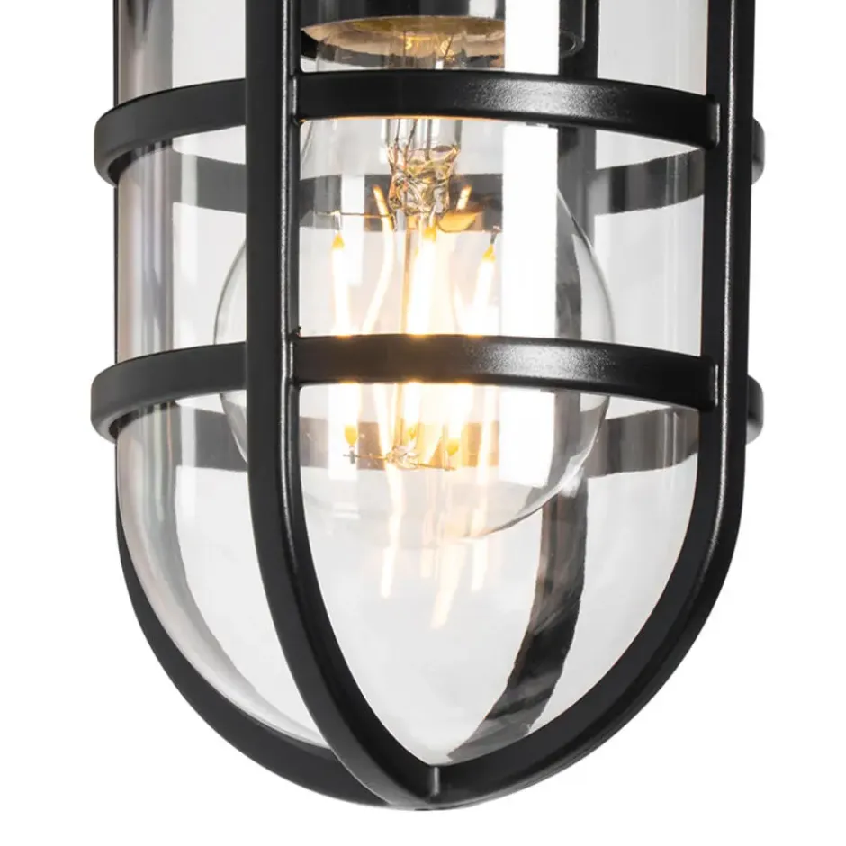 Qazqa wandlamp joeri zwart e27