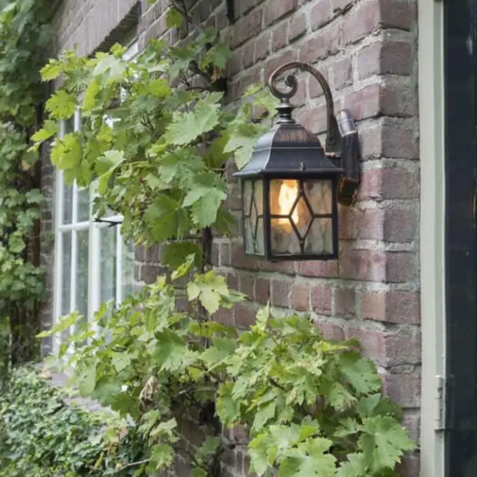 Qazqa wandlamp london bronskleurig e27