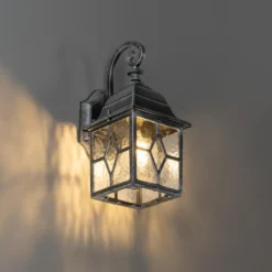 Qazqa wandlamp london zilverkleurig e27