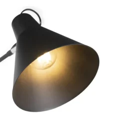 Qazqa wandlamp luna wl zwart e27