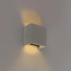 Qazqa wandlamp meave wl grijs g9