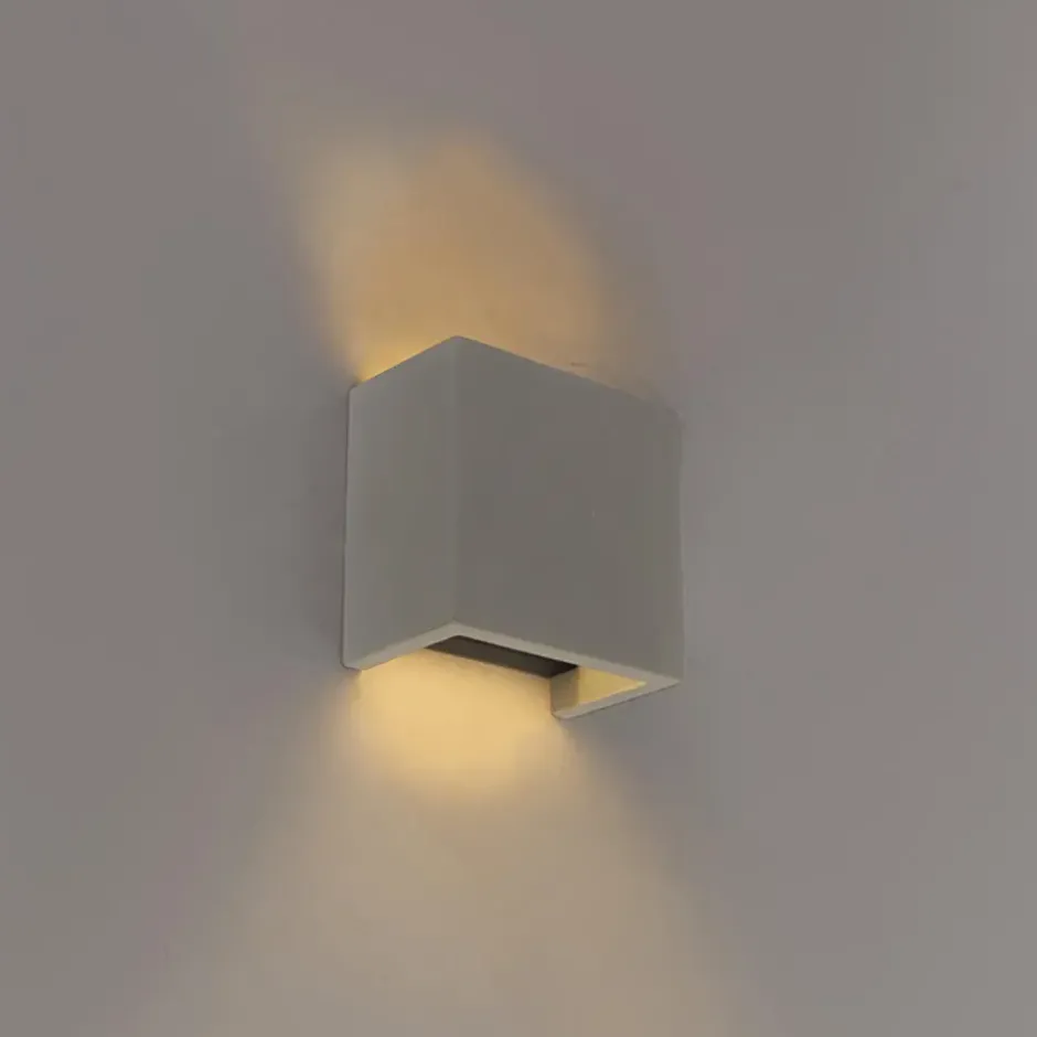 Qazqa wandlamp meave wl grijs g9