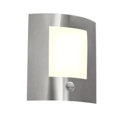 Qazqa wandlamp met bewegingssensor emmerald zilverkleurig e27