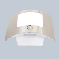 Qazqa wandlamp met bewegingssensor emmerald zilverkleurig e27