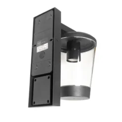 Qazqa wandlamp met bewegingssensor joren zwart e27