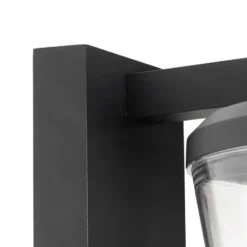 Qazqa wandlamp met bewegingssensor joren zwart e27