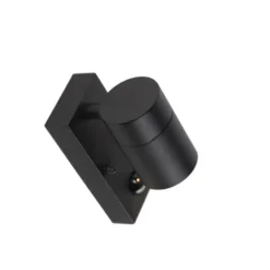 Qazqa wandlamp met bewegingssensor solo zwart gu10