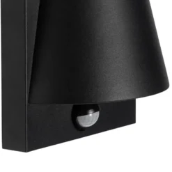 Qazqa wandlamp met bewegingssensor femke zwart gu10