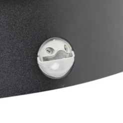 Qazqa wandlamp met bewegingssensor miro zwart e27