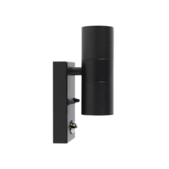 Qazqa wandlamp met bewegingssensor duo zwart gu10