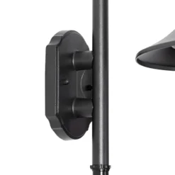Qazqa wandlamp met bewegingssensor daphne zwart e27