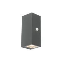 Qazqa wandlamp met bewegingssensor baleno grijs gu10