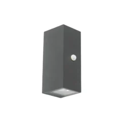 Qazqa wandlamp met bewegingssensor baleno grijs gu10