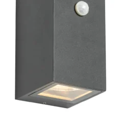Qazqa wandlamp met bewegingssensor baleno grijs gu10