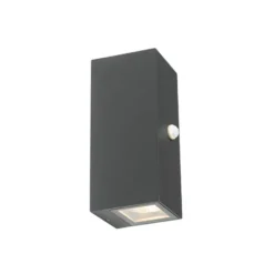 Qazqa wandlamp met bewegingssensor baleno grijs gu10