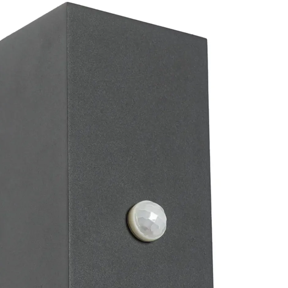 Qazqa wandlamp met bewegingssensor baleno grijs gu10