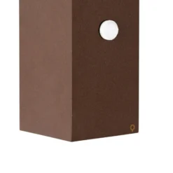Qazqa wandlamp met bewegingssensor baleno bruin gu10