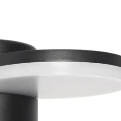 Qazqa wandlamp met bewegingssensor esmee zwart geïntegreerde led