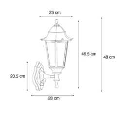 Qazqa wandlamp met bewegingssensor new orleans groen e27
