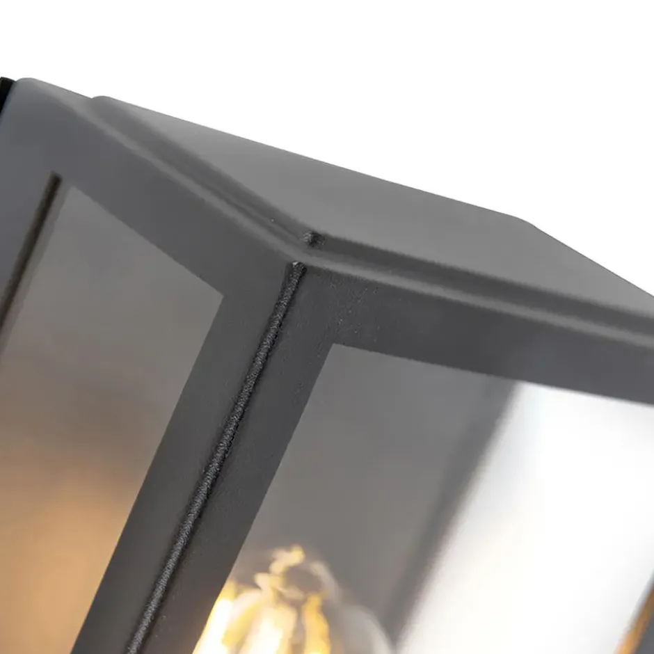 Qazqa wandlamp met bewegingssensor rotterdam zwart