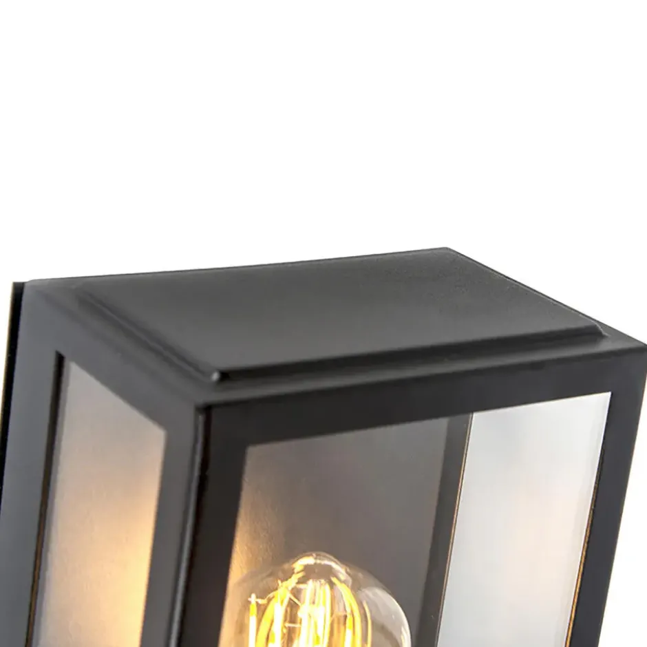 Qazqa wandlamp met bewegingssensor rotterdam zwart