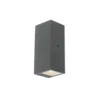 Qazqa wandlamp met daglichtsensor baleno grijs gu10