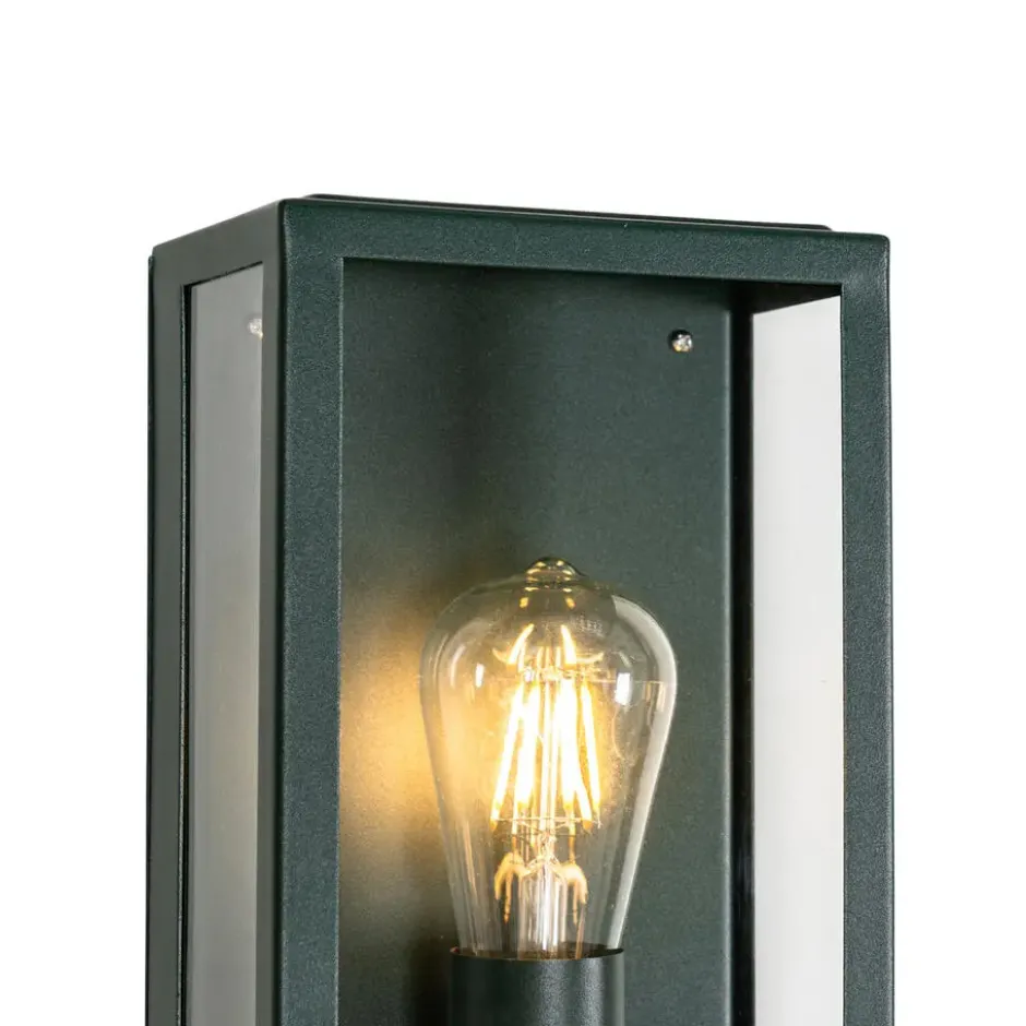 Qazqa wandlamp met daglichtsensor rotterdam groen e27