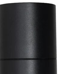 Qazqa wandlamp met daglichtsensor duo zwart gu10