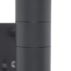 Qazqa wandlamp met daglichtsensor duo grijs