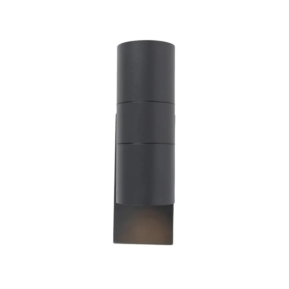 Qazqa wandlamp met daglichtsensor duo grijs