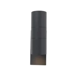 Qazqa wandlamp met daglichtsensor duo grijs