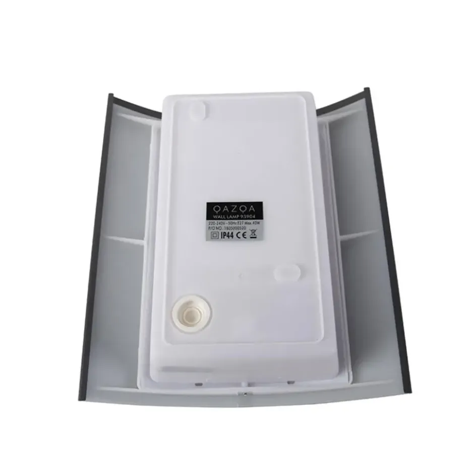 Qazqa wandlamp met daglichtsensor emmerald grijs e27