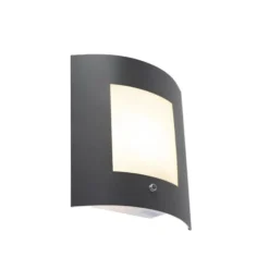 Qazqa wandlamp met daglichtsensor emmerald grijs e27