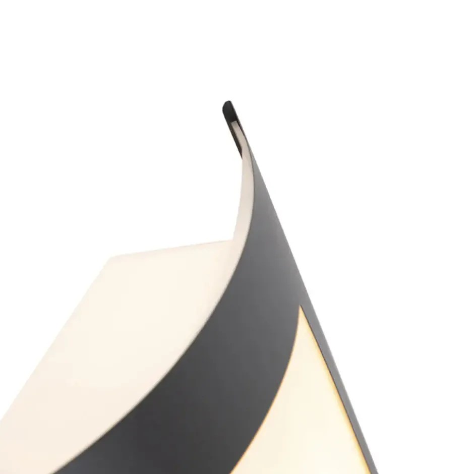 Qazqa wandlamp met daglichtsensor emmerald grijs e27