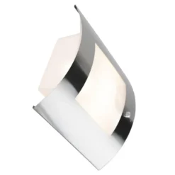 Qazqa wandlamp met daglichtsensor emmerald zilverkleurig e27