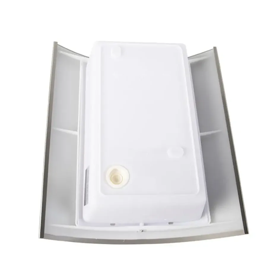 Qazqa wandlamp met daglichtsensor emmerald zilverkleurig e27