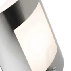 Qazqa wandlamp met daglichtsensor emmerald zilverkleurig e27