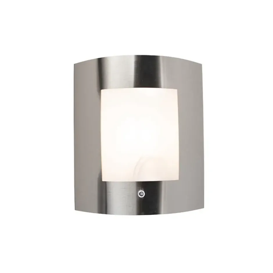 Qazqa wandlamp met daglichtsensor emmerald zilverkleurig e27