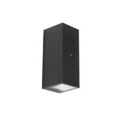 Qazqa wandlamp met daglichtsensor baleno zwart gu10
