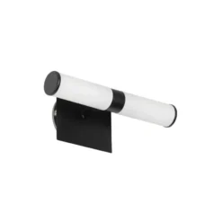 Qazqa wandlamp met glas bath zwart g9