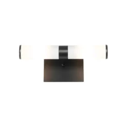 Qazqa wandlamp met glas bath zwart g9