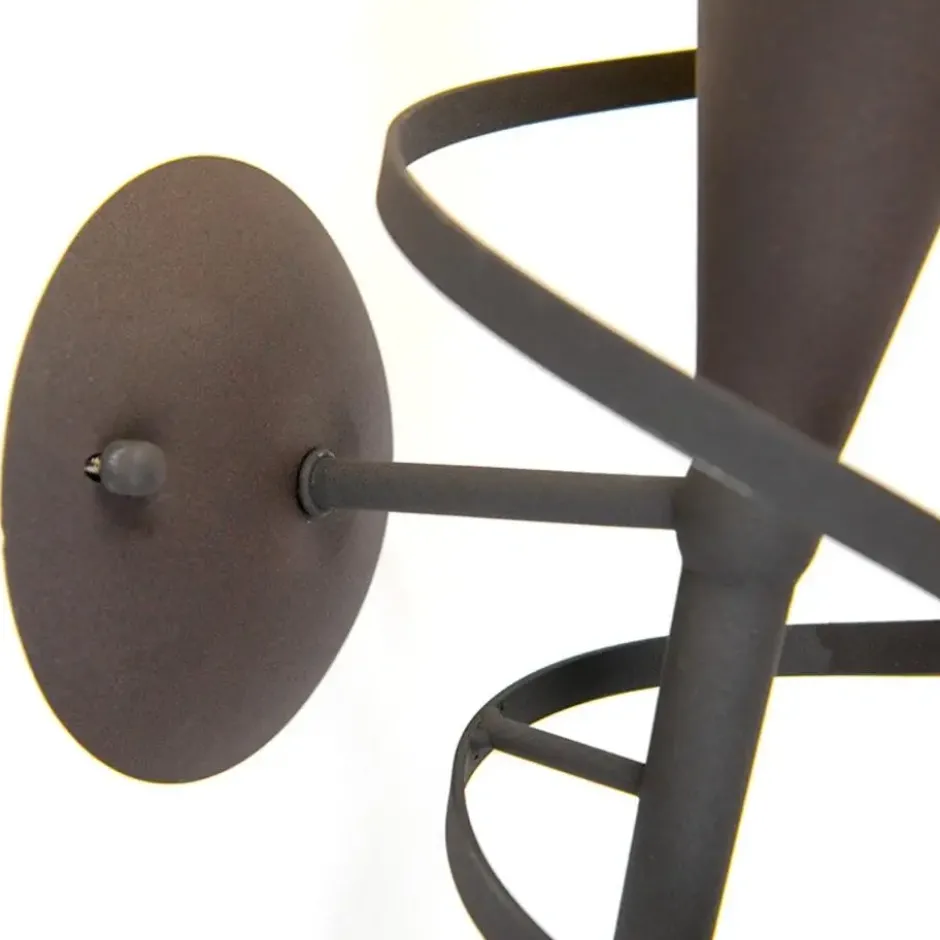 Qazqa wandlamp met glas castle wl bruin e14