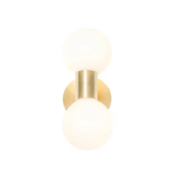 Qazqa wandlamp met glas cederic goudkleurig g9